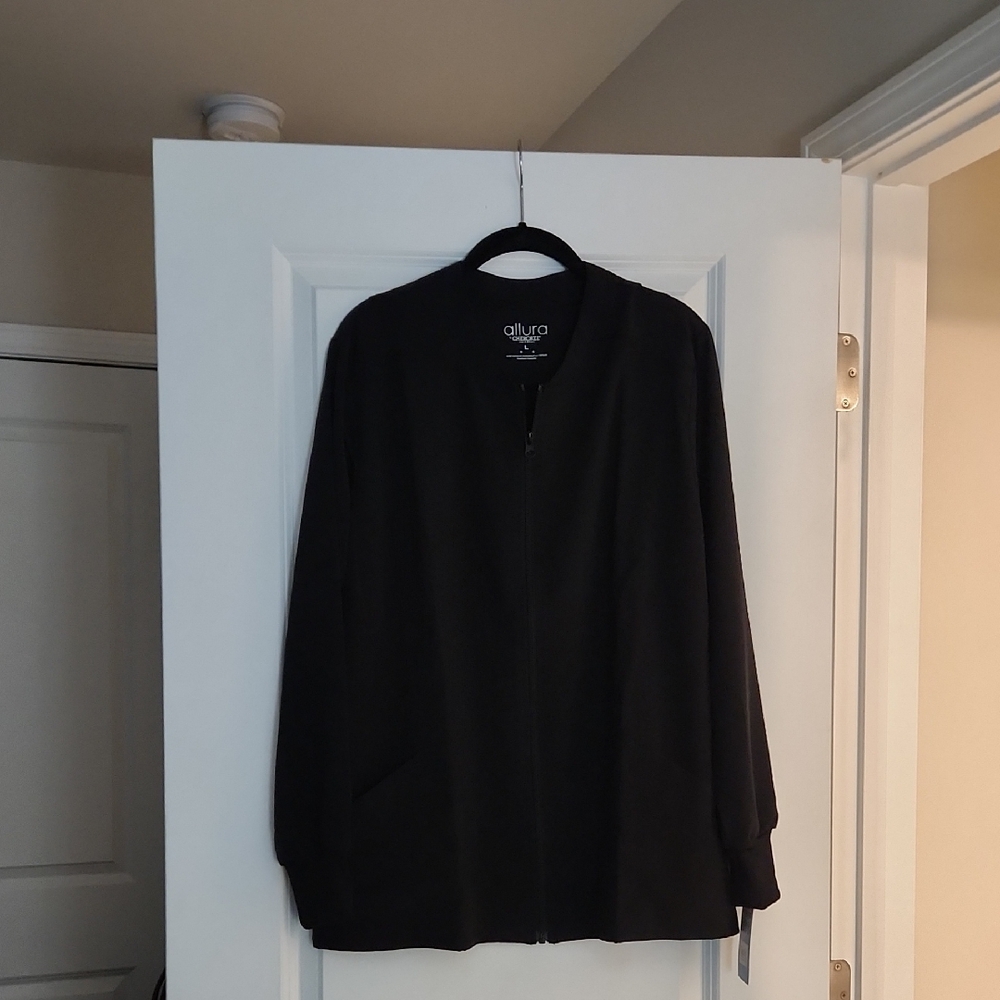 Allura Black Zip-Up Jacket